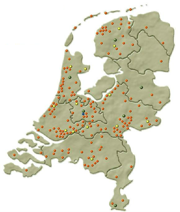 IGOV deelnemers kaart nederland